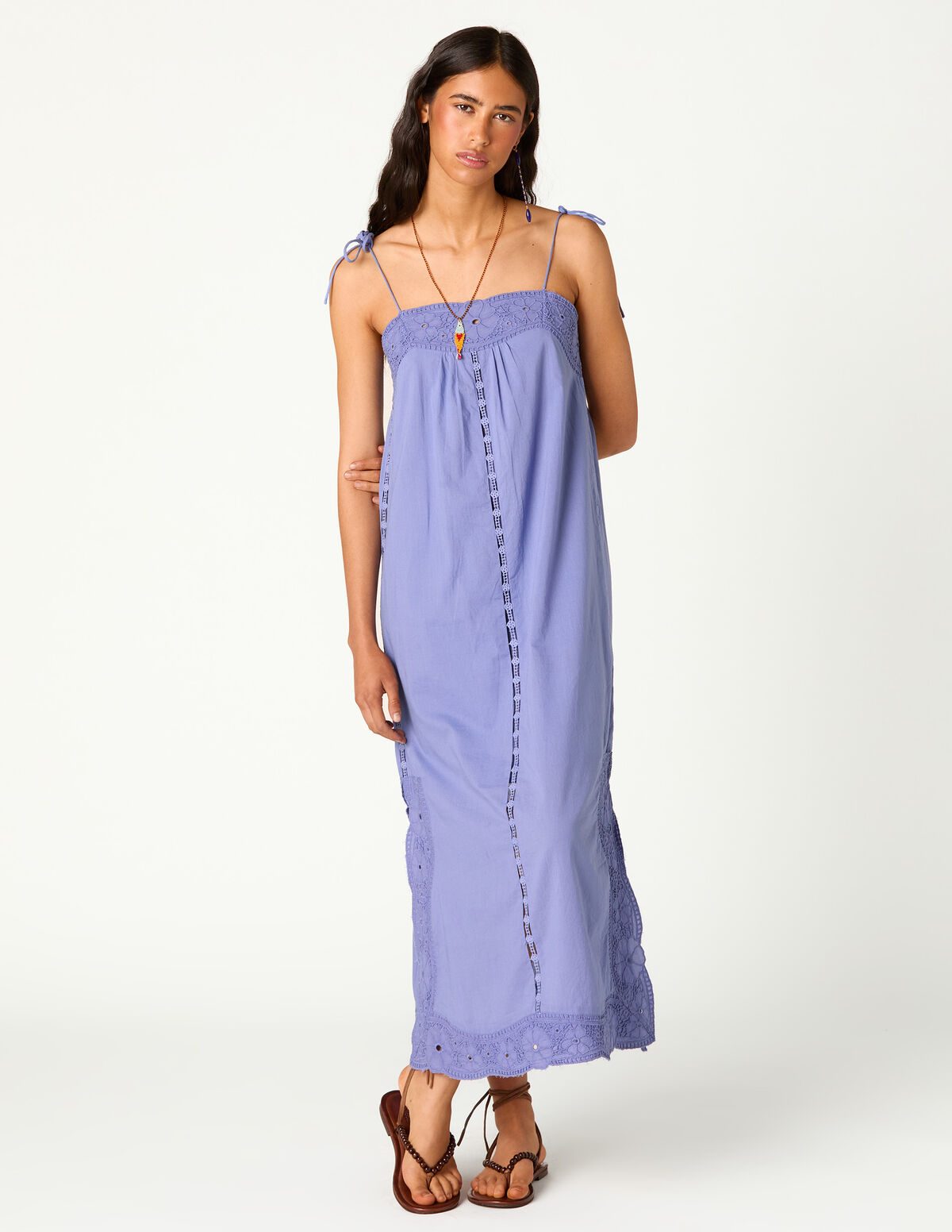 VESTIDO BRODERIE LILA